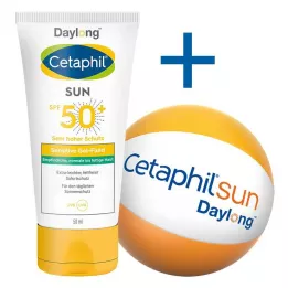 CETAPHIL Sun Daylong SPF 50+ sens.gel-fluido viso, 50 ml