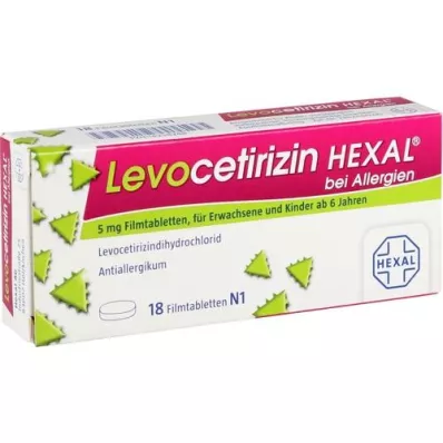LEVOCETIRIZIN HEXAL per le allergie 5 mg compresse rivestite con film, 18 pz