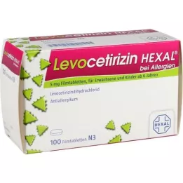 LEVOCETIRIZIN HEXAL per le allergie 5 mg compresse rivestite con film, 100 pz