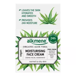 ALKMENE Crema viso idratante allaloe vera biologica, 50 ml