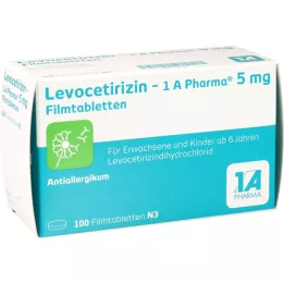 LEVOCETIRIZIN-1A Pharma 5 mg compresse rivestite con film, 100 capsule