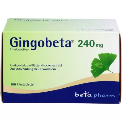 GINGOBETA 240 mg compresse rivestite con film, 100 pz