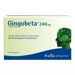 GINGOBETA 240 mg compresse rivestite con film, 100 pz