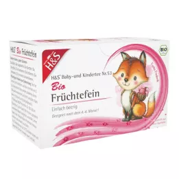 H&S Tè biologico per bambini e neonati in bustina con filtro fine, 20X2,5 g