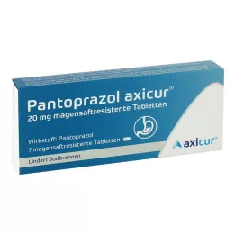 PANTOPRAZOL axicur 20 mg compresse rivestite con enterici, 7 pz