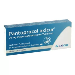 PANTOPRAZOL axicur 20 mg compresse rivestite con enterici, 14 pz