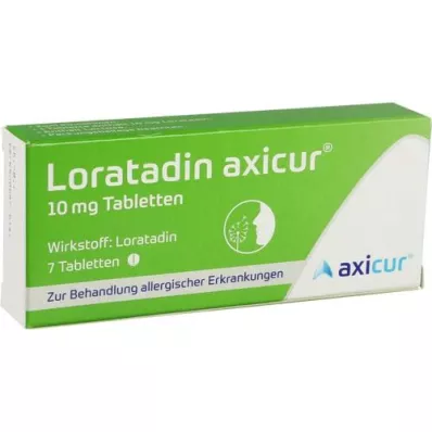 LORATADIN axicur 10 mg compresse, 7 pz