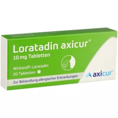 LORATADIN axicur 10 mg compresse, 20 pz