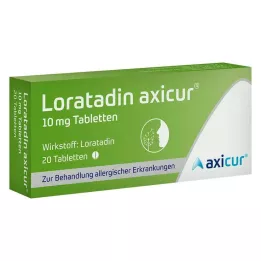 LORATADIN axicur 10 mg compresse, 20 pz