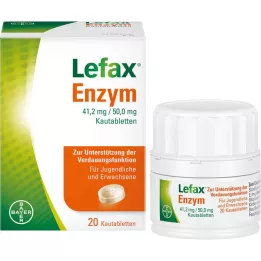 LEFAX Compresse masticabili di enzimi, 20 pezzi