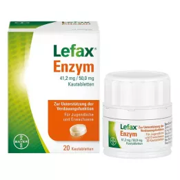 LEFAX Compresse masticabili di enzimi, 20 pezzi