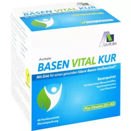 BASEN VITAL KUR più vitamina D3+K2 in polvere, 60 pz