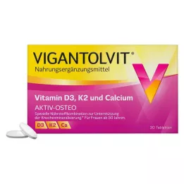 VIGANTOLVIT Vitamina D3 K2 Calcio Compresse rivestite con film, 30 Capsule