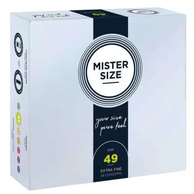 MISTER Preservativi taglia 49, 36 pezzi MISTER Preservativi taglia 49, 36 pezzi