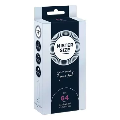 MISTER Preservativi taglia 64, 10 pezzi MISTER Preservativi taglia 64, 10 pezzi