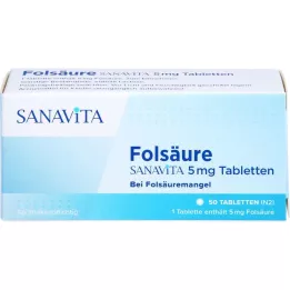 FOLSÄURE SANAVITA compresse da 5 mg, 50 pz