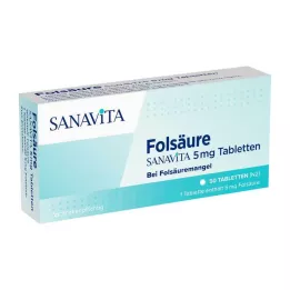 FOLSÄURE SANAVITA compresse da 5 mg, 50 pz