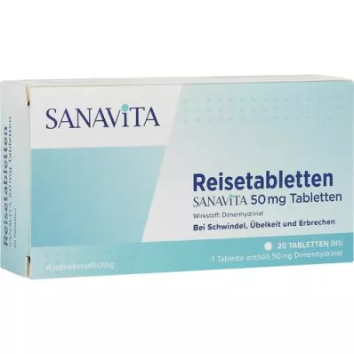 REISETABLETTEN Sanavita 50 mg compresse, 20 pz