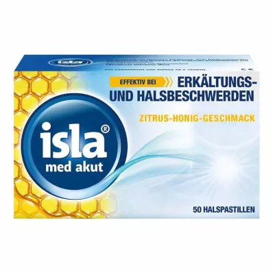 isla® med acute pastiglie gusto agrumi-miele, 50 pezzi