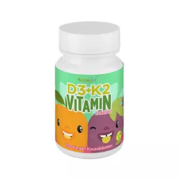 VITAMIN D3+K2 compresse masticabili per bambini vegan, 120 pz
