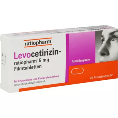 LEVOCETIRIZIN-ratiopharm 5 mg compresse rivestite con film, 20 pz