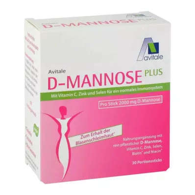 D-MANNOSE PLUS 2000 mg Sticks con Vit. e Minerali, 30X2,47 g