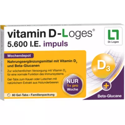 VITAMIN D-LOGES 5.600 impulsi I.E. deposito settimanale KTA, 60 pz