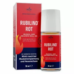 RUBILIND roll-on rosso per muscoli e articolazioni, 50 ml