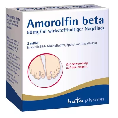 Amorolfina beta 50 mg/ml smalto attivo, 3 ml Amorolfina beta 50 mg/ml smalto attivo, 3 ml