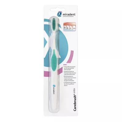 MIRADENT Spazzolino Carebrush ortho bianco/verde, 1 pz