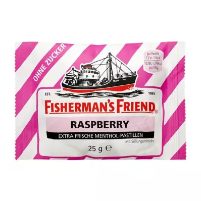 FISHERMANS FRIEND Lampone senza zucchero in pastiglie, 25 g FISHERMANS FRIEND Lampone senza zucchero in pastiglie, 25 g