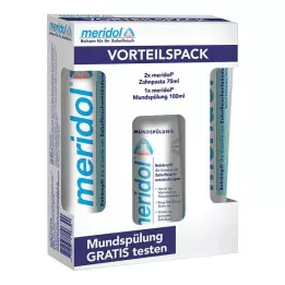 MERIDOL Dentifricio Advantage Pack+100 ml Risciacquo, 2X75 ml