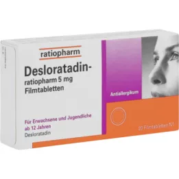 DESLORATADIN-ratiopharm 5 mg compresse rivestite con film, 20 pz