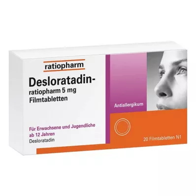 DESLORATADIN-ratiopharm 5 mg compresse rivestite con film, 20 pz DESLORATADIN-ratiopharm 5 mg compresse rivestite con film, 20 pz