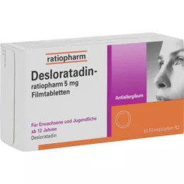 DESLORATADIN-ratiopharm 5 mg compresse rivestite con film, 50 pz