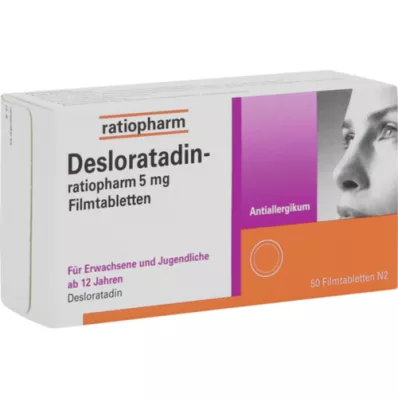 DESLORATADIN-ratiopharm 5 mg compresse rivestite con film, 50 pz