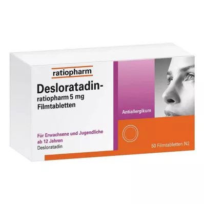 Desloratadina ratiopharm 5 mg compresse rivestite con film, 50 pz