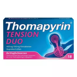THOMAPYRIN TENSION DUO 400 mg/100 mg compresse rivestite con film, 18 pz