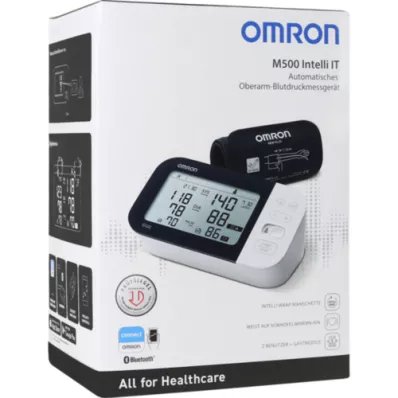 OMRON M500 Intelli IT Misuratore di pressione del braccio superiore, 1 pz