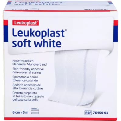 LEUKOPLAST gesso bianco morbido 6 cm x5 m in rotolo, 1 pz