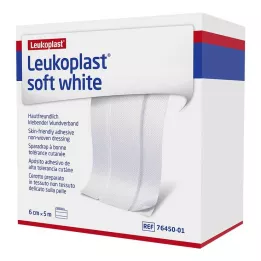LEUKOPLAST gesso bianco morbido 6 cm x5 m in rotolo, 1 pz