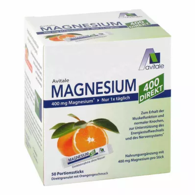 MAGNESIUM 400 bastoncini diretti allarancia, 50X2,1 g