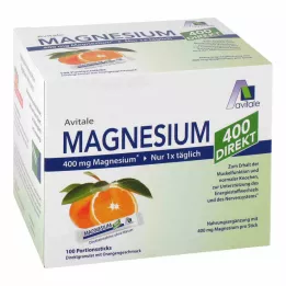 MAGNESIUM 400 bastoncini diretti di arancia, 100X2,1 g