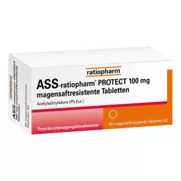 ASS-ratiopharm PROTECT 100 mg compresse rivestite con enterici, 50 pz