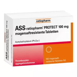 ASS-ratiopharm PROTECT 100 mg compresse rivestite con enterici, 100 pz