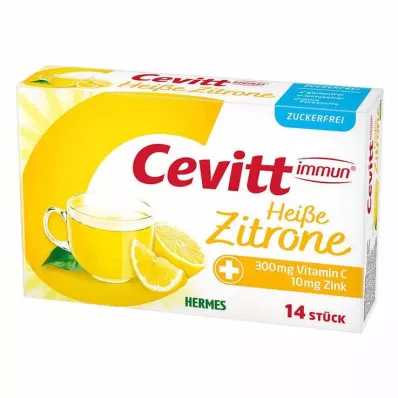 Granuli Cevitt Immun Hot Lemon senza zucchero, 14 pz