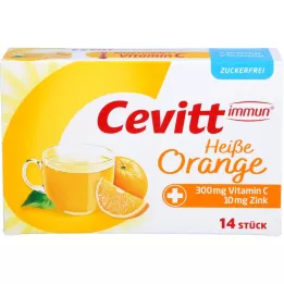 CEVITT granuli immuni di arancia calda senza zucchero, 14 pz