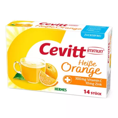 CEVITT granuli immuni di arancia calda senza zucchero, 14 pz