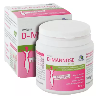 D-MANNOSE PLUS 2000 mg in polvere con vitamine e minerali, 100 g D-MANNOSE PLUS 2000 mg in polvere con vitamine e minerali, 100 g