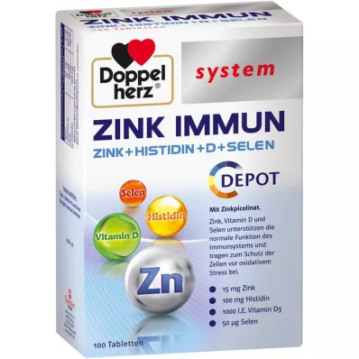 DOPPELHERZ Compresse del sistema immunitario Zinco Depot, 100 pz